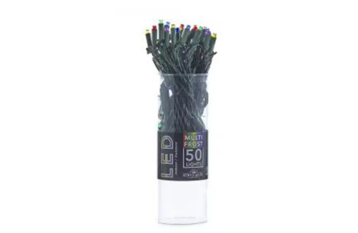 Simply Christmas 50-Light Multi-Color Frosted Led String Light Set* Lights