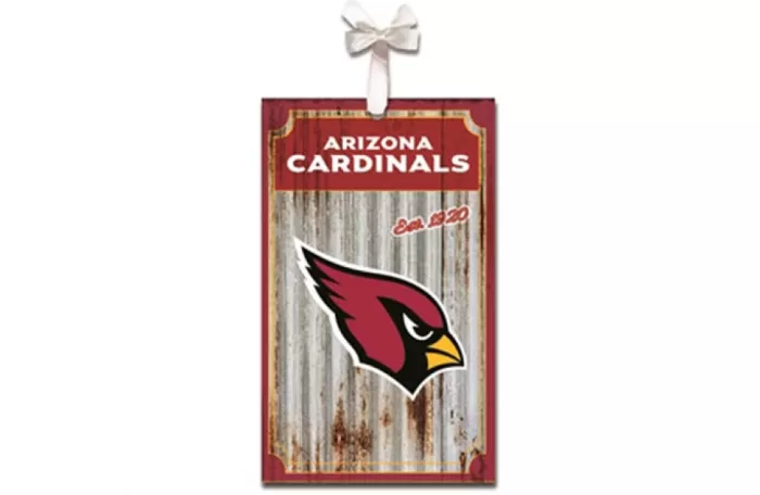 Simply Christmas Arizona Cardinals Metal Corrugate* Arizona Cardinals