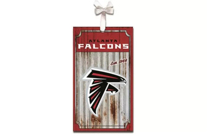 Simply Christmas Atlanta Falcons Metal Corrugate* Atlanta Falcons