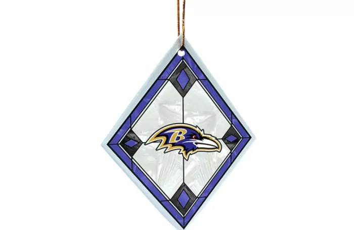 Simply Christmas Baltimore Ravens Glass Diamond* Baltimore Ravens