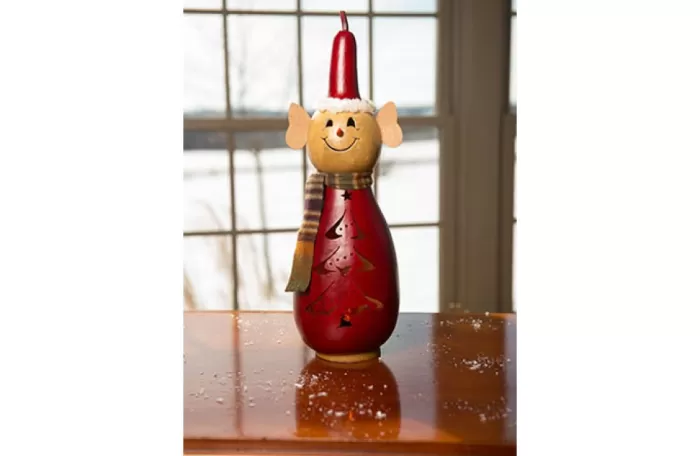 Simply Christmas Bernard The Red Elf* Painted Gourds