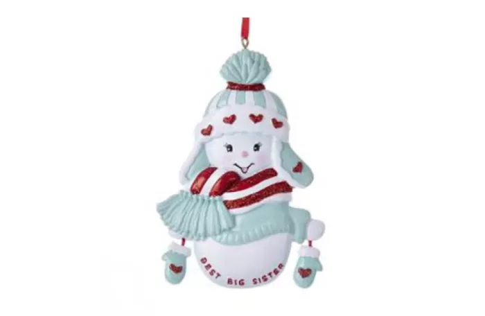 Simply Christmas Best Big Sister Snowgirl* Baby'S First Christmas