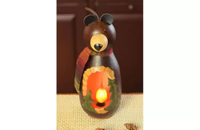 Simply Christmas Caleb The Bear* Painted Gourds