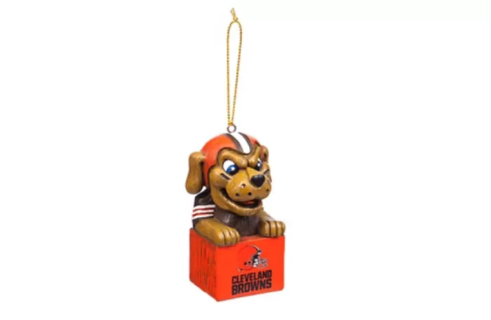 Simply Christmas Cleveland Browns Mini Tiki Ornament* Cleveland Browns