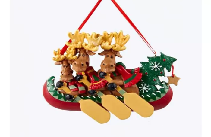 Simply Christmas Family Of 3 Moose In A Canoe* Family Of Three