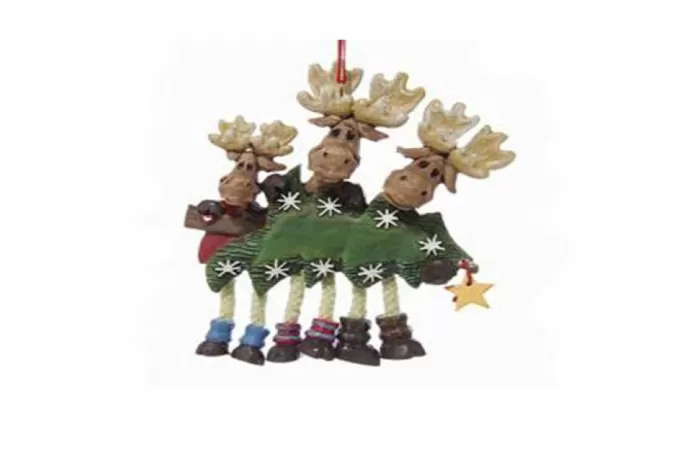 Simply Christmas Family Of 3 Moose With A Tree* Family Of Three