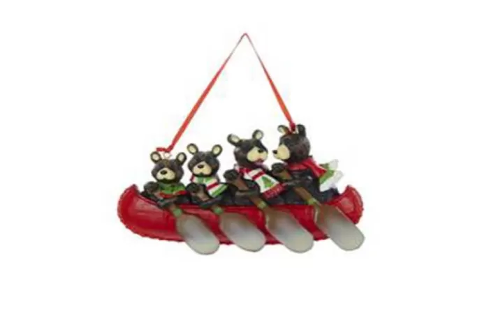 Simply Christmas Family Of 4 Bear In A Canoe* Family Of Four