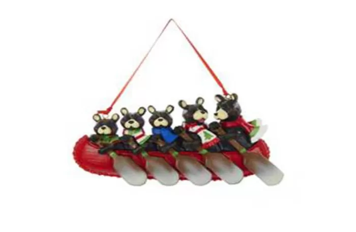 Simply Christmas Family Of 5 Bear In A Canoe* Family Of Five