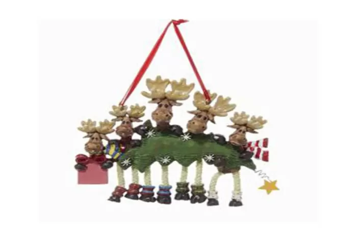 Simply Christmas Family Of 5 Moose With A Tree* Family Of Five