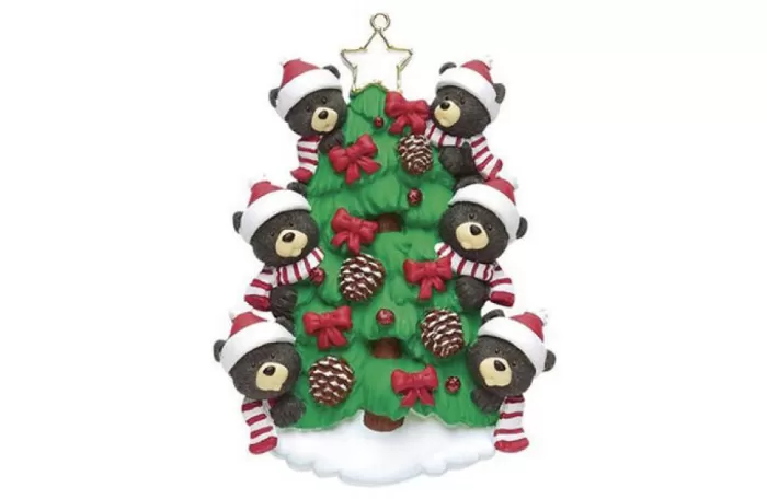 Simply Christmas Family Of 6 Bears In Tree* Family Of Six And Up