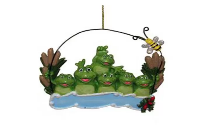 Simply Christmas Family Of 6 Frogs In Pond* Family Of Six And Up