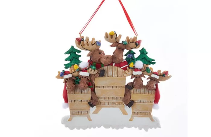 Simply Christmas Family Of 6 Moose In Chairs* Family Of Six And Up