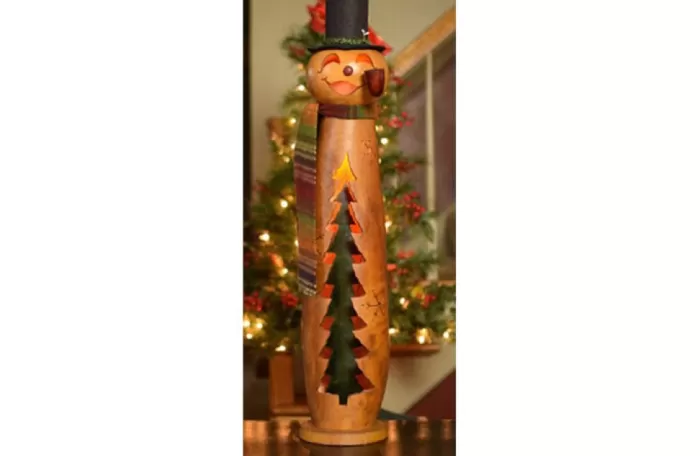 Simply Christmas Flurry- Tall* Painted Gourds