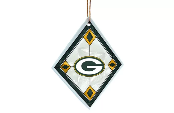 Simply Christmas Green Bay Packers Glass Diamond* Green Bay Packers