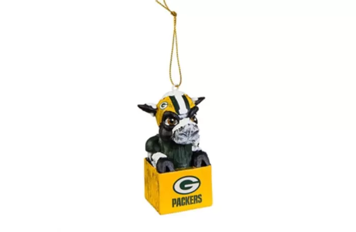 Simply Christmas Green Bay Packers Mini Tiki Ornament* Green Bay Packers