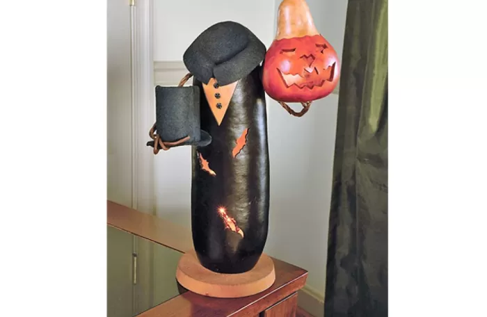 Simply Christmas Ichabod Crane Gourd* Painted Gourds