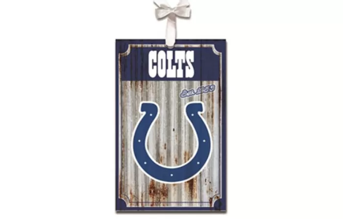 Simply Christmas Indianapolis Colts Metal Corrugate* Indianapolis Colts