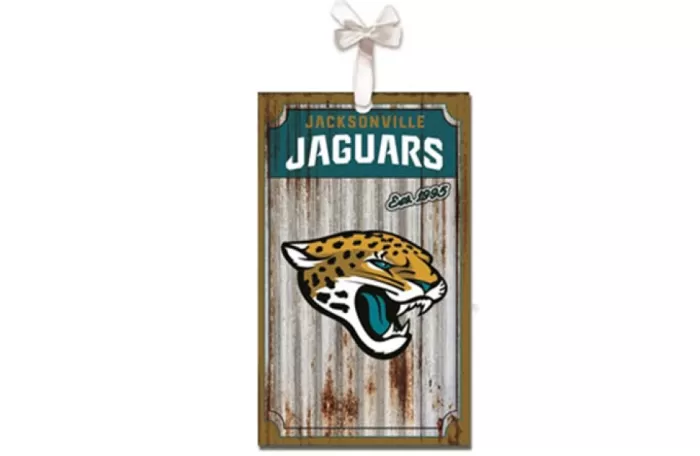 Simply Christmas Jacksonville Jaguars Metal Corrugate* Jacksonville Jaguars