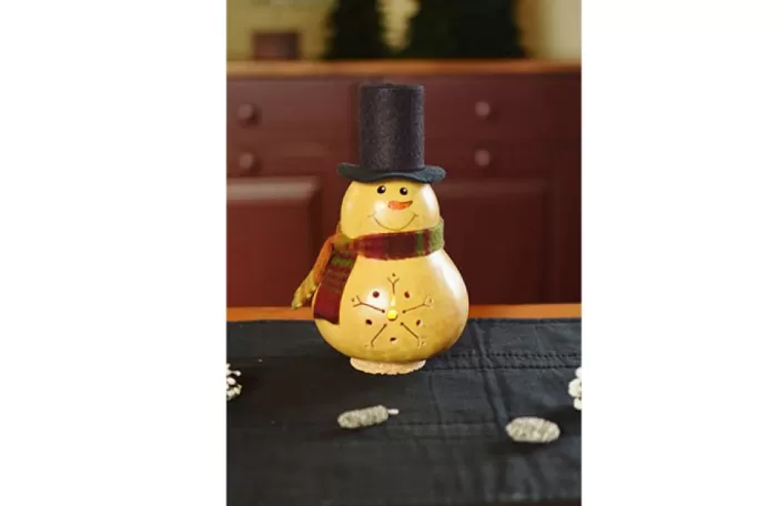 Simply Christmas Kolden Mini Snowman* Painted Gourds