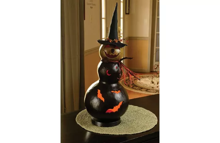 Simply Christmas Large Fiona The Witch* Painted Gourds