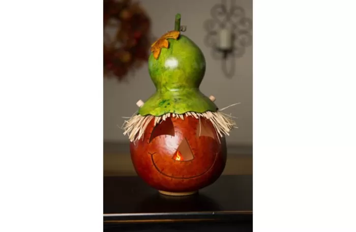 Simply Christmas Large Owen* Painted Gourds