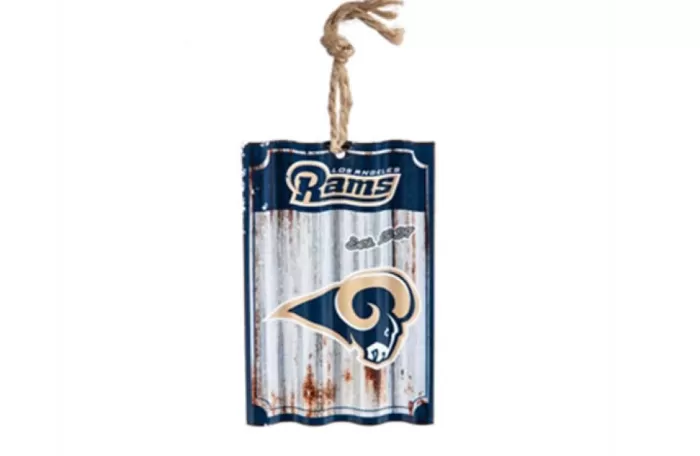 Simply Christmas Los Angeles Rams Metal Corrugate* Los Angeles Rams