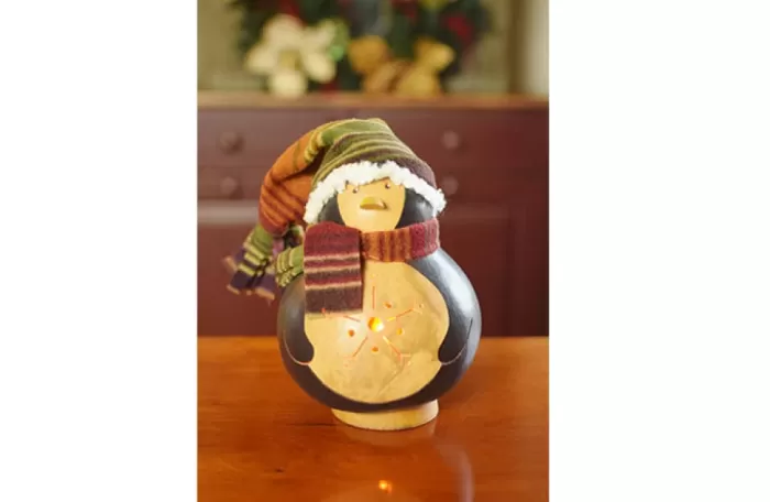 Simply Christmas Medium Tux* Painted Gourds