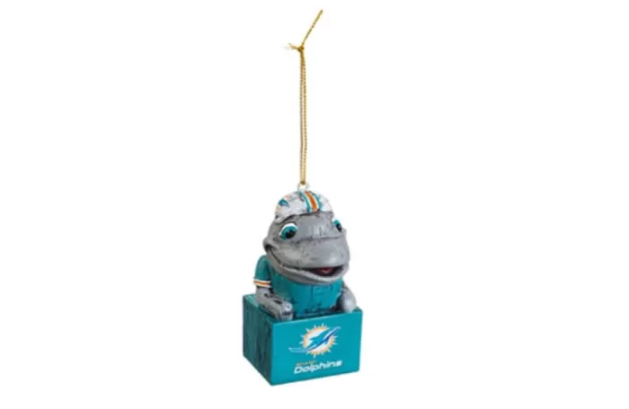 Simply Christmas Miami Dolphins Mini Tiki Ornament* Miami Dolphins