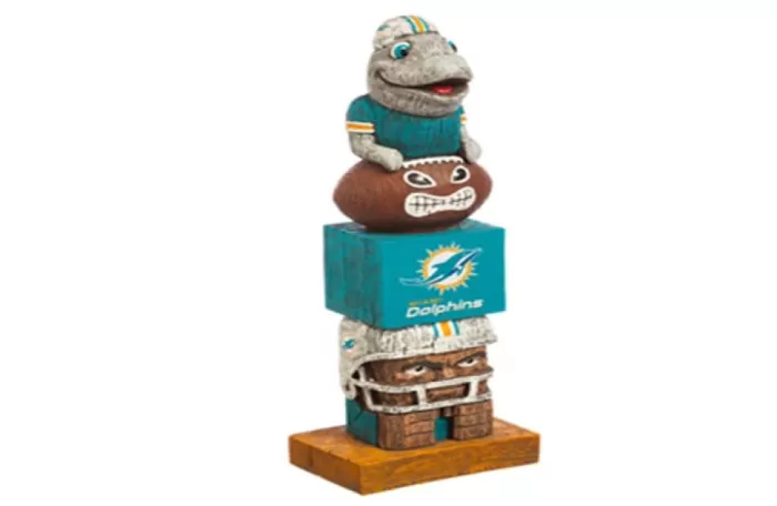 Simply Christmas Miami Dolphins Tiki Totem* Miami Dolphins