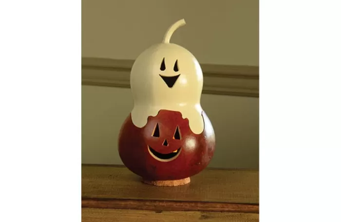 Simply Christmas Miniature Casper Jack* Painted Gourds