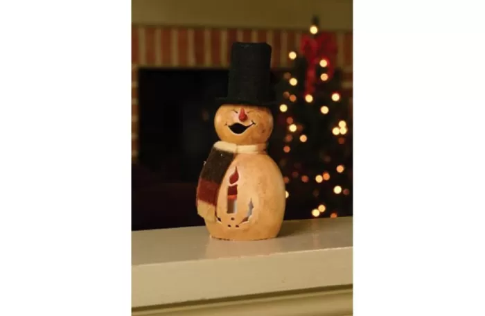 Simply Christmas Miniature Trey With Top Hat* Painted Gourds