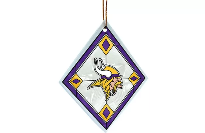 Simply Christmas Minnesota Vikings Glass Diamond* Minnesota Vikings