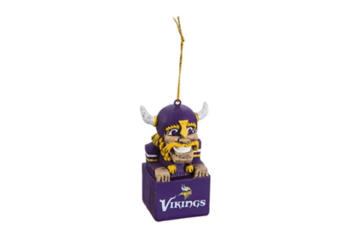 Simply Christmas Minnesota Vikings Mini Tiki Ornament* Minnesota Vikings