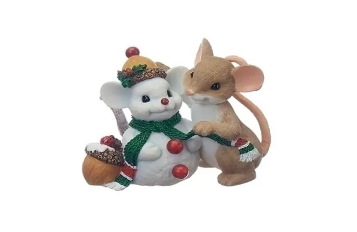 Simply Christmas Mouse With Snowfriend* Charming Tails