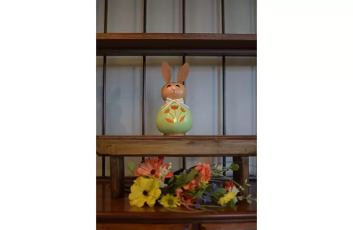 Simply Christmas Natalie Miniature Green Tulip Bunny* Painted Gourds