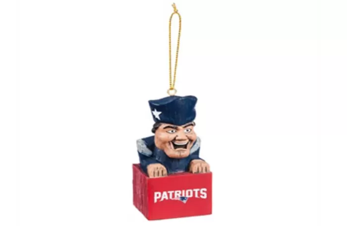 Simply Christmas New England Patriots Mini Tiki Ornament* New England Patriots