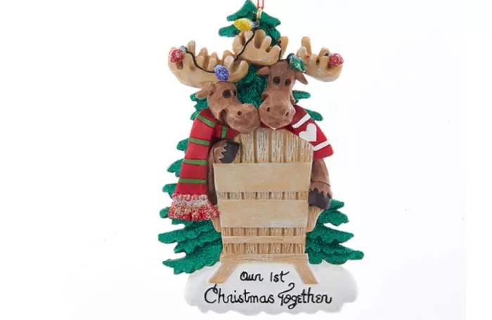 Simply Christmas Our First X-Mas 2 Moose In Chairs* Weddings, Love & Home